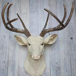 Faux Taxidermy Deer Head, Deer Head Wall Mount, Stag Head Wall Mount