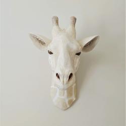 Giraffe Head Wall Decor, Faux Taxidermy Giraffe Head, Nursery Wall Decor