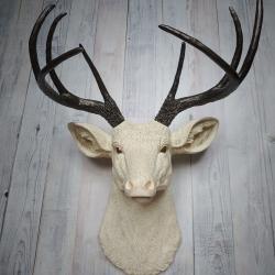 Faux Taxidermy Deer Head Wall Art, Faux Stag Head