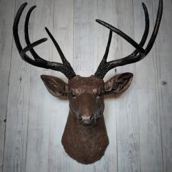 Faux Taxidermy Deer Head Wall Art, Stag Head Wall Mount, Faux Deer Head