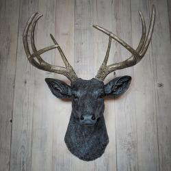 Faux Taxidermy Deer Head Wall Art, Stag Head Wall Mount, Faux Deer Head