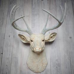 Faux Taxidermy Deer Head, Faux Stag Head Wall Mount