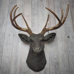 Faux Taxidermy Deer Head, Deer Head Wall Mount, Stag Head Wall Mount